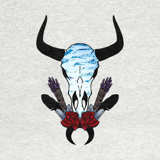 cattle skull by SpiritedHeart